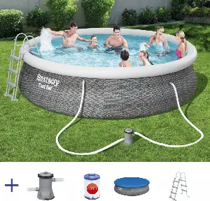Bestway Fast Set Rattan 4,57 x 1,07 m 57372