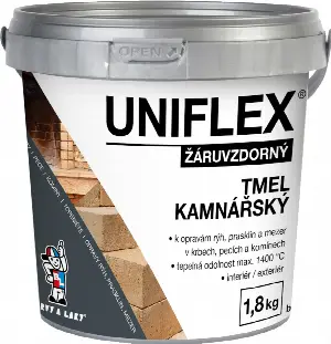 Uniflex kamenársky tmel, žiaruvzdorný tmel, 1,8 kg