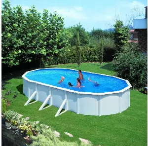 Planet Pool Classic 610x320x120 cm white / blue