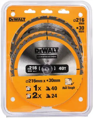 DeWalt DT1962 - Balení 3 pilových kotoučů do stacionární kotoučové pily