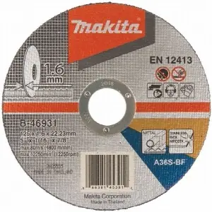 Makita B-46931 Rezný kotúč na železo Ø125 x 1,6 x 22,23