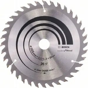 BOSCH Pílový kotúč Optiline Wood - 165 x 20/16 x 1,7 mm, 36 2608642602