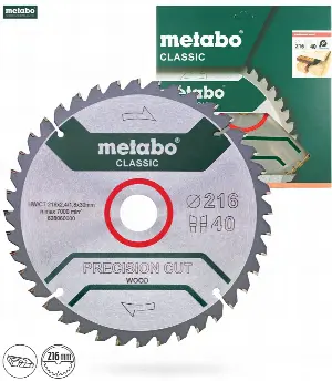 Metabo Pílový kotúč HW/CT 216x30, 40 WZ 5°