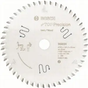 Bosch Pílový kotúč Top Precision Best for Wood 165x1,8/1,3 mm 2608642384