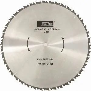 Gude GÜDE Pílový kotúč HM 700 x 30mm 42Z 01865