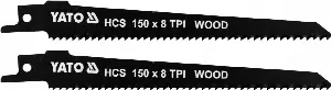 YATO Pílové listy HCS 150MM 8TPI 2ks YT-33923