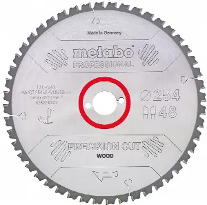 Metabo pílový kotúč pre stacionárne okružné píly HW/CT 254x30, 48z, 628221000.
