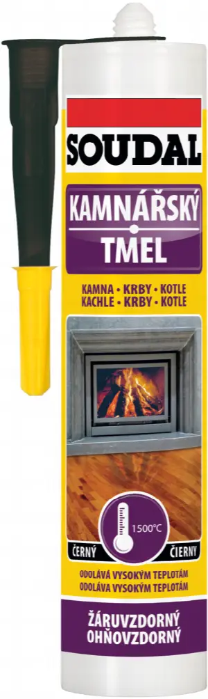 Soudal Kamnářský tmel 280 ml čierna