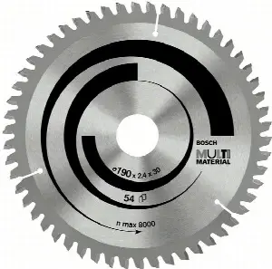 BOSCH Multi Material Pílový kotúč, 190 x 20/16 x 2,4 mm; 54, 2608640508