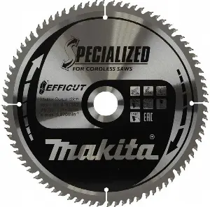 MAKITA B-67240 Efficut Kotúč pílový D 260 x 30 mm na drevo MDF laminát TCT 80 zubov 2.15 mm