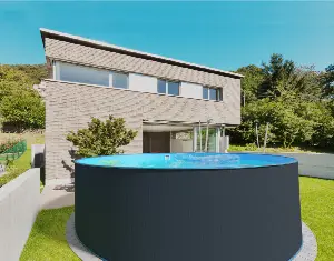 CF Planet Pool 4,5 x 1,2 m antracit / blue