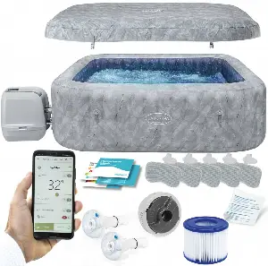 Bestway 6001Q Lay-Z-Spa San Francisco Pro 7 Wi-Fi App LED