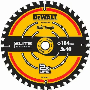 DeWALT DT10303 Pilový kotouč pro kot. pily 184x16mm 40 zub. ATB +20°, jemný řez