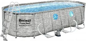 Bestway Power Steel Stacked Stone Swim Vista 5,49 x 2,74 x 1,22 m 56716