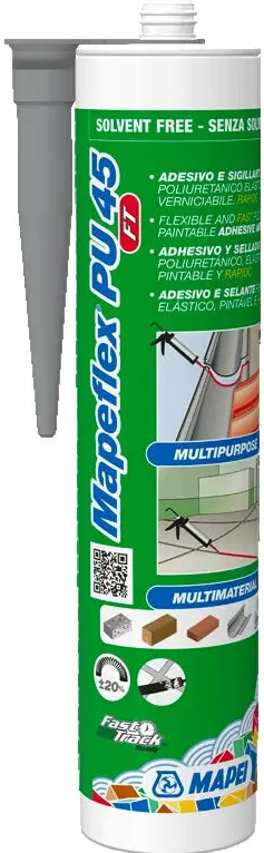 Mapei Mapeflex PU 45 FT 300ml strieborno sivá