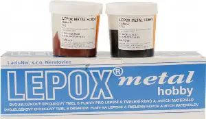 Lepox Metal Hobby dvousložkový epoxidový tmel 100 g + 50g