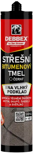 Debbex Strešný bitúmenový tmel 310 ml kartuša čierna