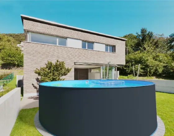 CF Planet Pool 4,5 x 1,2 m antracit / blue