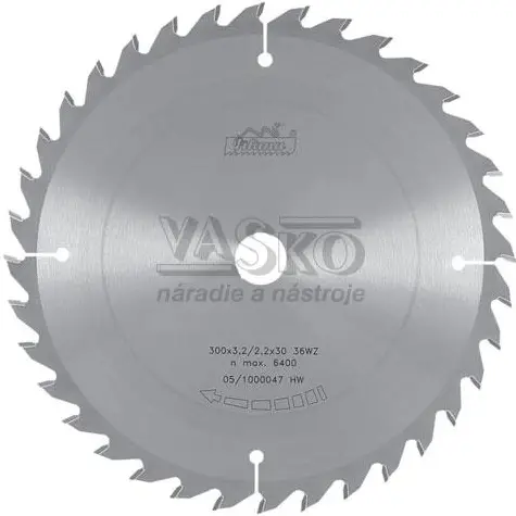 Pilana pílový kotúč SK WZ 81-26 na rezanie dreva s SK platkami 400x3.6x30 z48