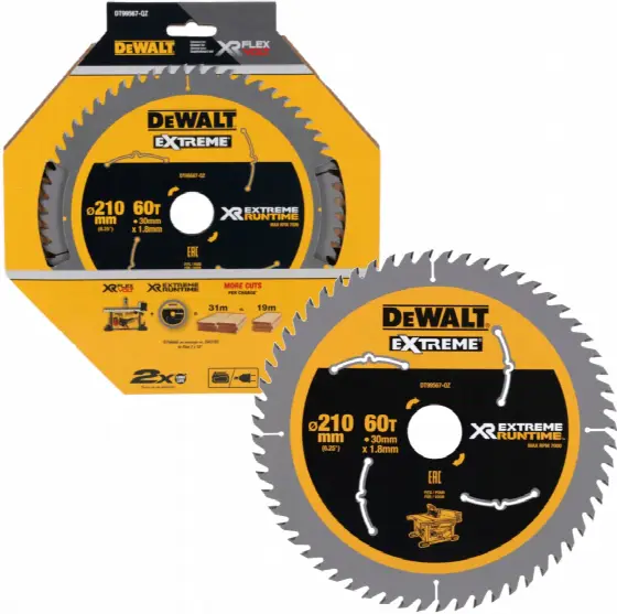 DeWALT DT99567 XR FLEXVOLT pílový kotúč 210 x 30 mm, 60 zubov