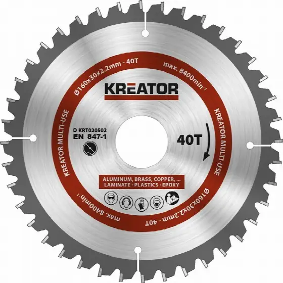 Kreator KRT020502 Pílový kotúč univerzálny 160mm, 40T