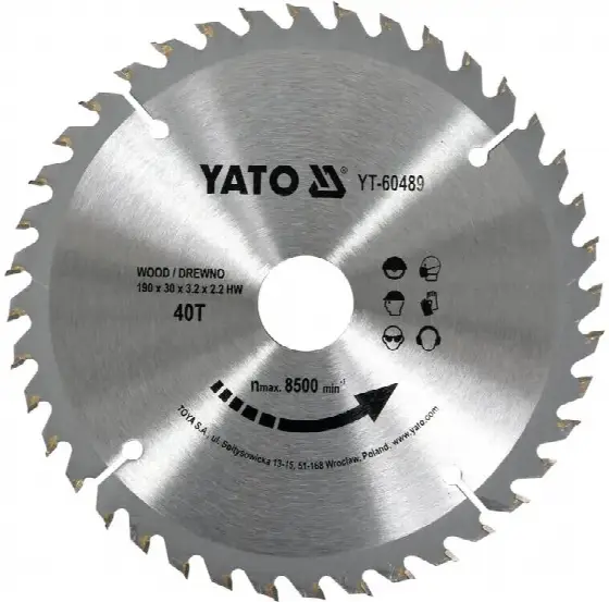 Yato Kotúč na drevo 190x30 mm 40z YT-60489