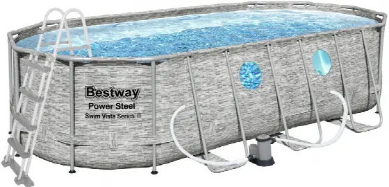 Bestway Power Steel Stacked Stone Swim Vista 5,49 x 2,74 x 1,22 m 56716
