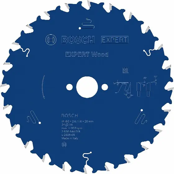 Bosch Pílový kotúč Expert for Wood, pr. 160 mm, 24 zubov, b1/2,6 (2608644019)