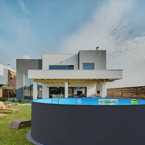Planet Pool CF Antrazit/Blue 450 x 122 cm BAZ0020