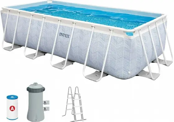 INTEX Chevron Prism Rectangular Pool Set 400x200x100 cm 26780NP