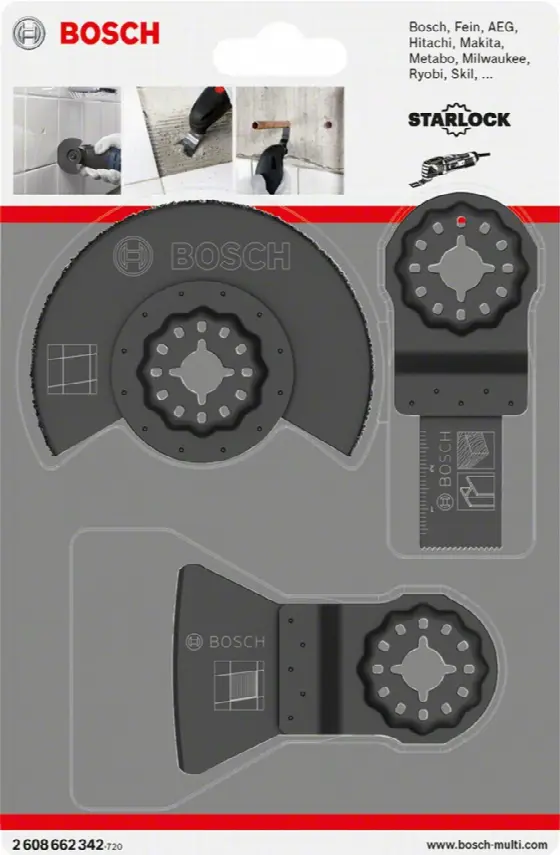 Bosch 2608662342 3-dielna súprava na dlaždice a obkladačky