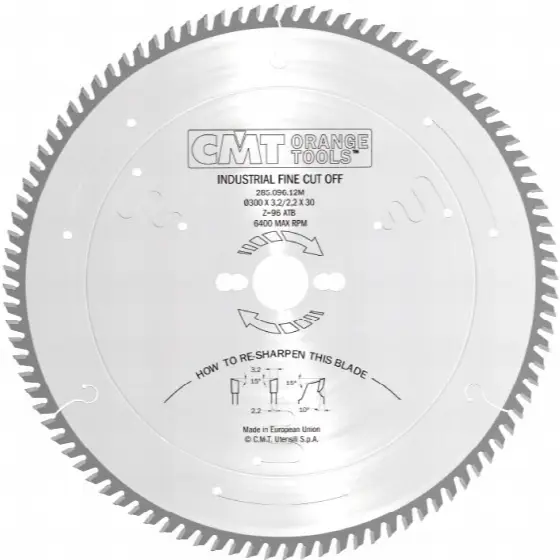 CMT Industrial Pílový kotúč pre finálne priečne rezy - D160x2,2 d20 Z48 HM C28516048H