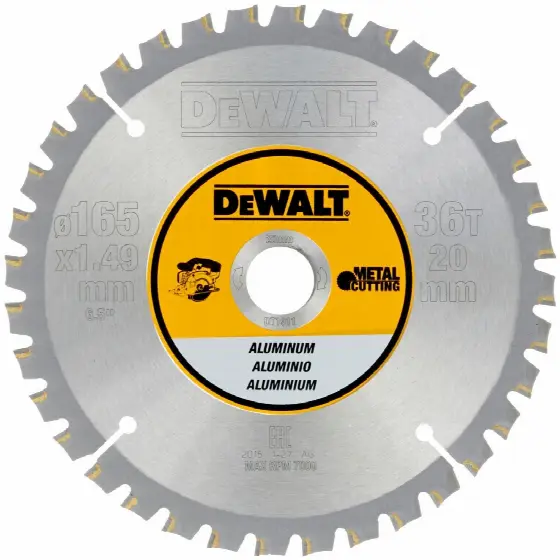 DeWalt DT1911 Pilový kotouč na hliník 165x20 mm (36 zubů)