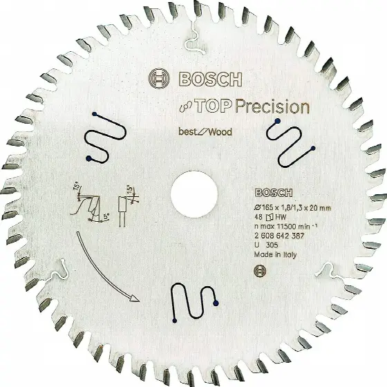 Bosch Pílový list do okružnej píly Top Precision Best for Multi Material 165 x 20 x 1,8 mm, 56 1ks 2608642387